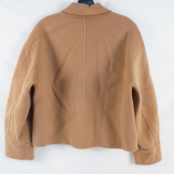 Sezane Mia Wool Button-Up Jacket In Light Camel - Women's Size US 2 - NWT - Picture 2 of 9
